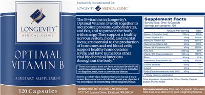 Optimal Vitamin B label