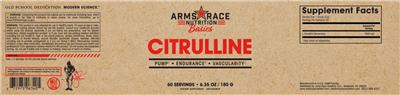 Citrulline Unflavored label