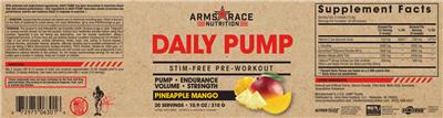 Daily Pump Pineapple Mango label