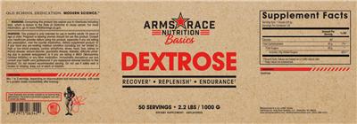 Dextrose Unflavored label