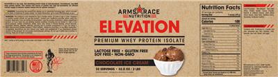 Elevation Chocolate Ice Cream label