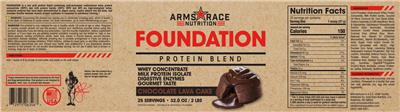 Foundation Chocolate Lava Cake label