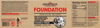 Foundation Cookies & Cream label