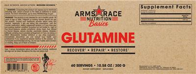 Glutamine Unflavored label