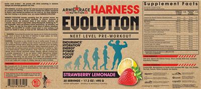 Harness Evolution Strawberry Lemonade label