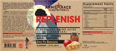 Replenish Apple Pie Moonshine label