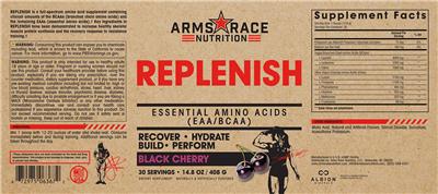 Replenish Black Cherry label