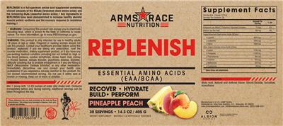 Replenish Pineapple Peach label