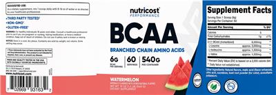 BCAA 6 g Watermelon label
