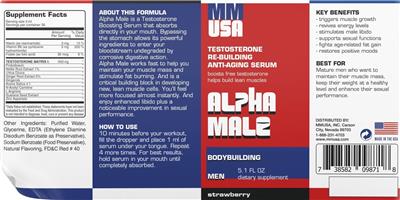 Alpha Male Strawberry label