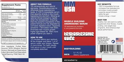 Testosterone Code Strawberry label