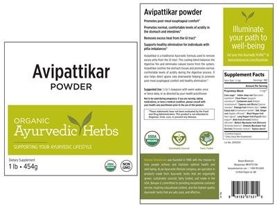 Avipattikar Powder label