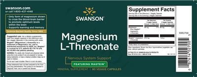Magnesium L-Threonate label
