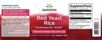 Red Yeast Rice label