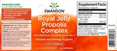 Royal Jelly Propolis Complex label