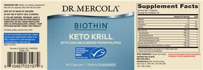 Biothin Keto Krill label