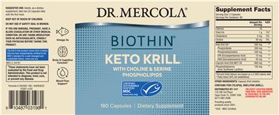Biothin Keto Krill label