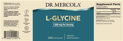 L-Glycine 1,000 mg label