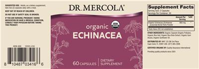 Organic Echinacea label