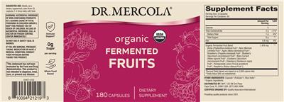 Organic Fermented Fruits label