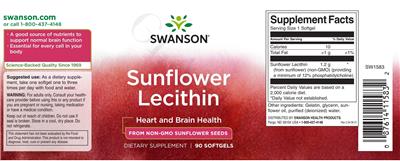 Sunflower Lecithin label