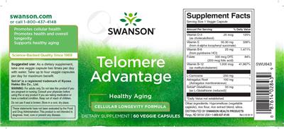 Telomere Advantage label