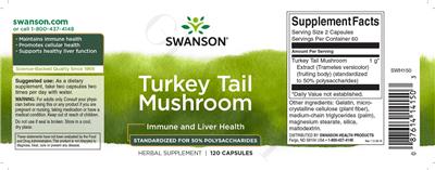 Turkey Tail Mushroom label