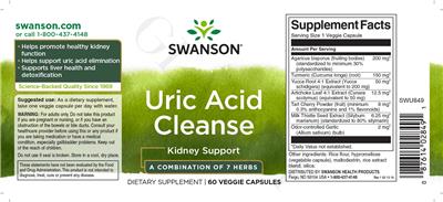 Uric Acid Cleanse label