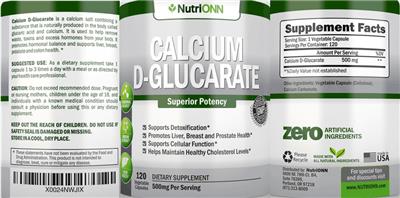 Calcium D-Glucarate label