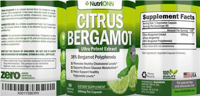 Citrus Bergamot label