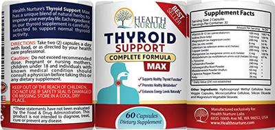Thyroid Support Max label