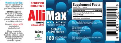 AlliMax label