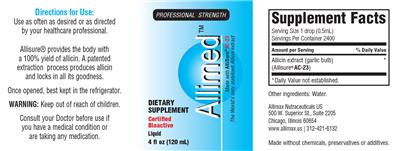Allimed Liquid label