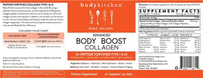 Advanced Body Boost Collagen label