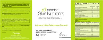 Advanced Skin Brightening Formula label