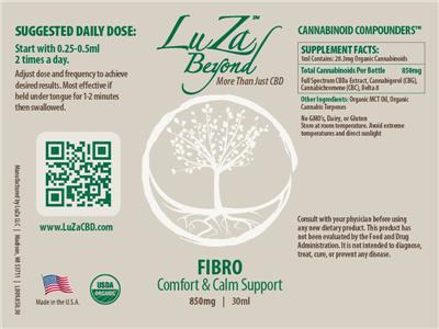 Fibro 850 mg label