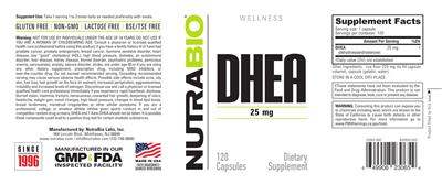 DHEA 25 mg label