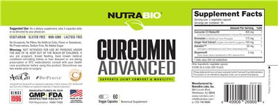 Curcumin Advanced label