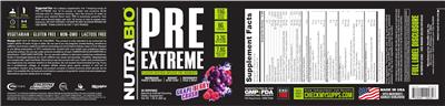 PRE Extreme Grape Berry Crush label