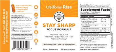 Stay Sharp label