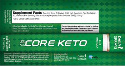 Core Keto label
