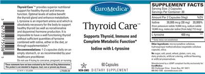 Thyroid Care label