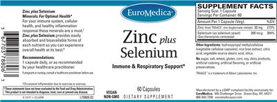Zinc plus Selenium label