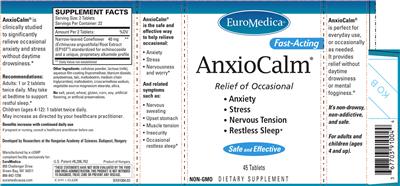 AnxioCalm label
