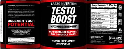 Testo Boost label