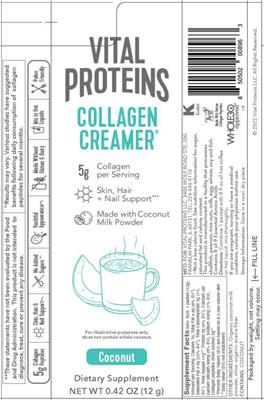 Collagen Creamer Coconut label