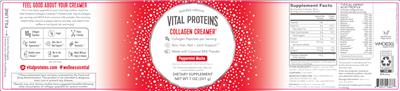 Collagen Creamer Peppermint Mocha label