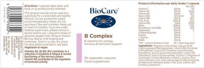 B Complex label