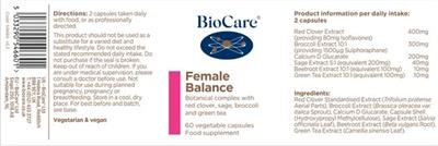 Female Balance label