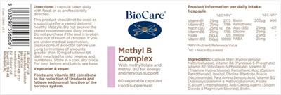 Methyl B Complex label